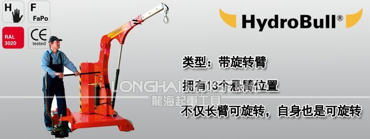 德國帶旋轉臂工業液壓小吊車
