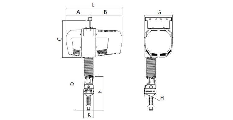 諾力頓NOLD智能提升機尺寸