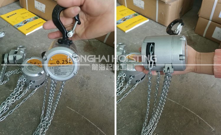 龍升MACH鋁合金手拉葫蘆實物 龍升MACH鋁合金手拉葫蘆實物