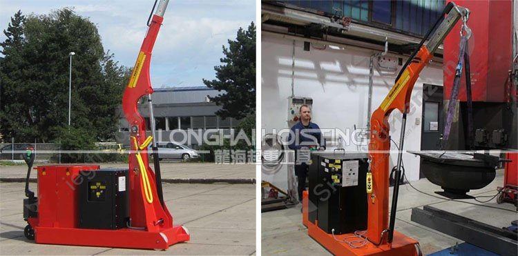 德國配重電動(dòng)工業(yè)液壓小吊車應(yīng)用 德國全電動(dòng)配重型液壓小吊機(jī)應(yīng)用