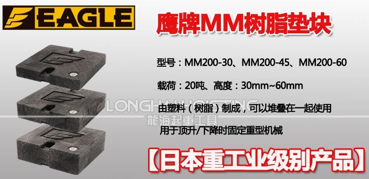 鷹牌MM樹脂墊塊